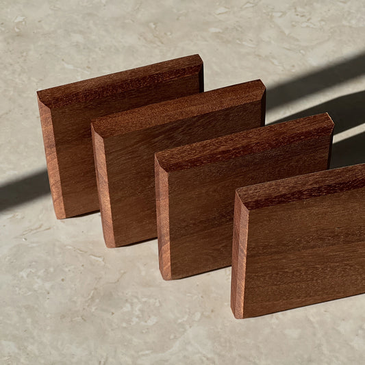 Sapele Wood Coasters