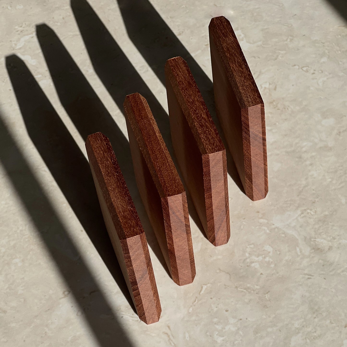 Sapele Wood Coasters