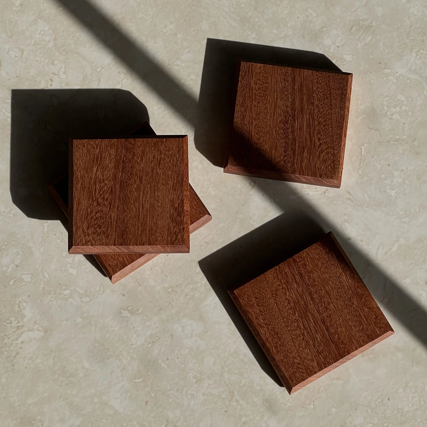 Sapele Wood Coasters